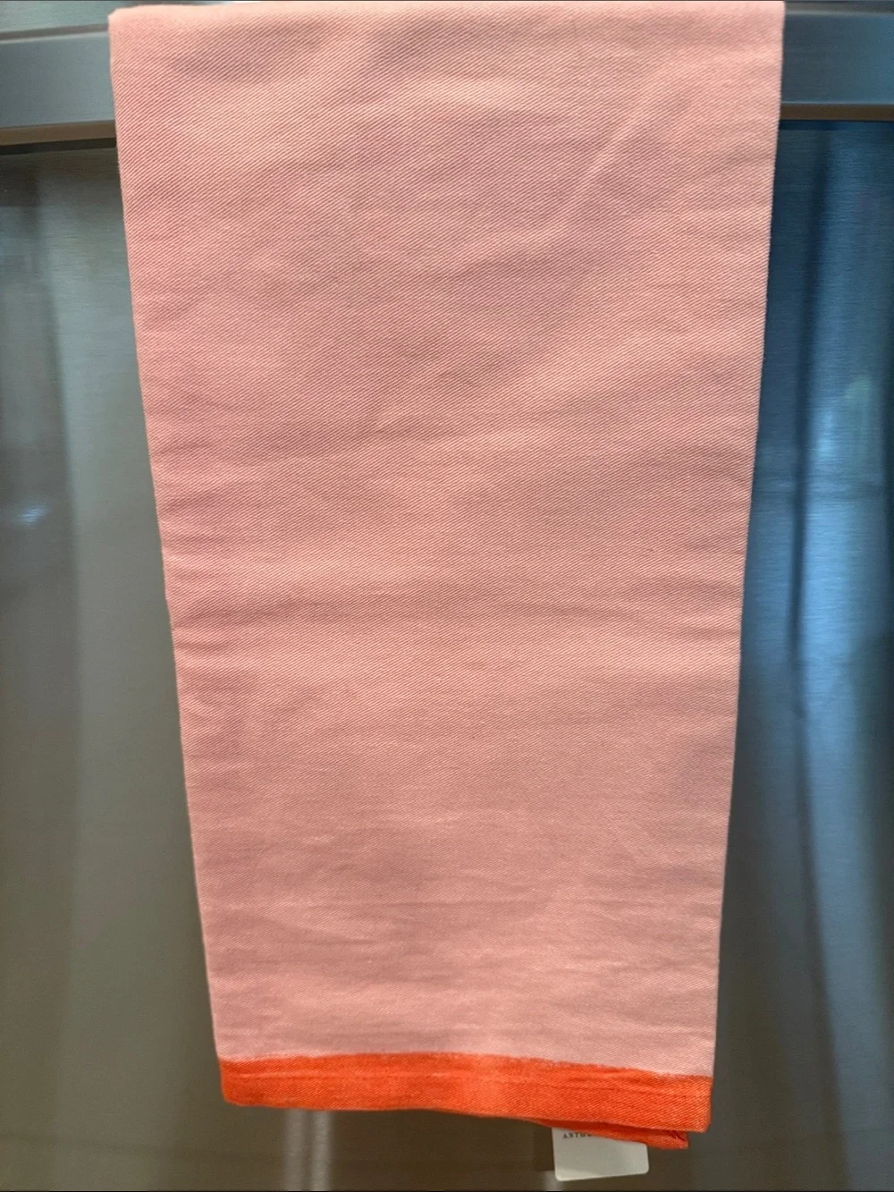 Anthropologie I Love Dogs Dish Towel Pink